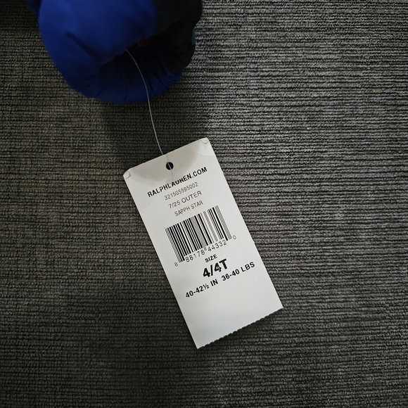 POLO RALPH LAUREN COLORBLOCK WATER REPELLENT DOWN WINTER PUFFER JACKET size 4 4T - Picture 7 of 13